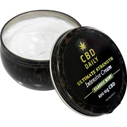 Earthly Body CBD Daily Ultimate Strength Intensive Cream Classic Mint 5 Fl. Oz.