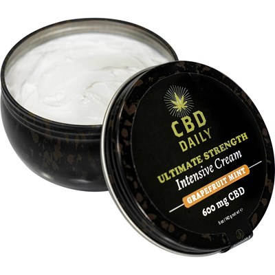 Earthly Body CBD Daily Ultimate Strength Intensive Cream Grapefruit Mint 5 Fl. Oz.