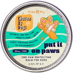 Earthly Body Chosen By Dogs Put It On Paws Protection Balm 2 Fl. Oz.