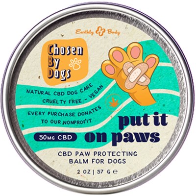 Earthly Body Chosen By Dogs Put It On Paws Protection Balm 2 Fl. Oz.