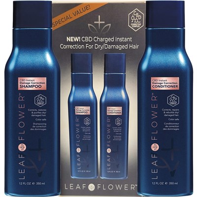 LEAF & FLOWER CBD Instant Damage Correction Duo Pack 2 pc.