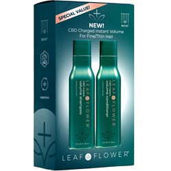 LEAF & FLOWER CBD Instant Volume Shampoo/Conditioner Duo Pack 2 pc.
