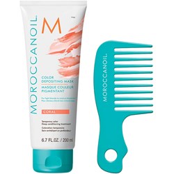 MOROCCANOIL Purchase COLOR DEPOSITING MASK - CORAL, Get Detangling Comb FREE 2 pc.
