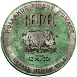 Reuzel Green Pomade Grease Medium Hold 1.3 Fl. Oz.