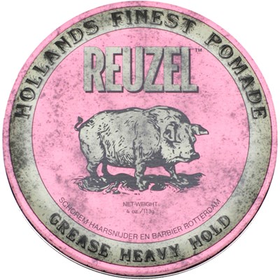 Reuzel Pink Pomade Grease Heavy Hold 4 Fl. Oz.