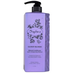 Saphira Glossy Blonde Mineral Conditioner Liter