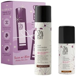 Style Edit TWICE AS NICE Travel Essentials Hair Duo - Medium Brown 2 pc.