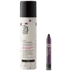 Style Edit Buy 1 Black Root Cover-Up Cream To Powder Stick, Root Concealer TESTER FREE! 2 pc.