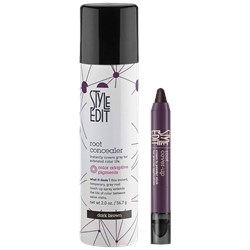 Style Edit Buy 1 Dark Brown Root Cover-Up Cream To Powder Stick, Root Concealer TESTER FREE! 2 pc.