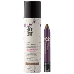 Style Edit Buy 1 Light Brown Root Cover-Up Cream To Powder Stick, Root Concealer TESTER FREE! 2 pc.