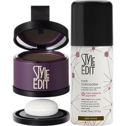 Style Edit TWICE AS NICE Travel Essentials Hair Duo - Dark Brown 2 pc.