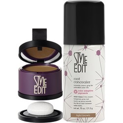 Style Edit TWICE AS NICE Travel Essentials Hair Duo - Light Brown 2 pc.